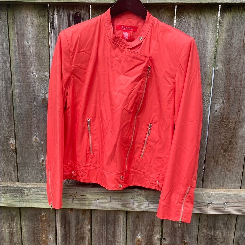 A line Vibrant Coral Jacket Sz 12 - Picture 3 of 11